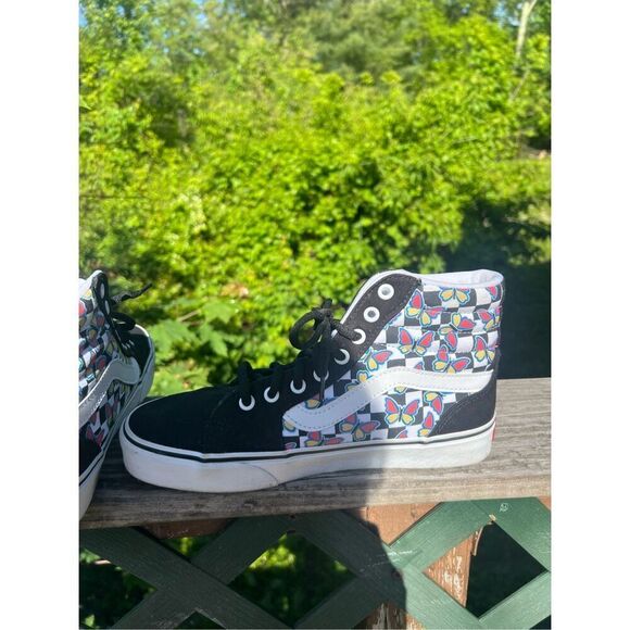 VANS FILLMORE HI WOMENS BUTTERFLY CHECKRBRD MULTI COLOR SIZE 8.5 - Picture 5 of 9
